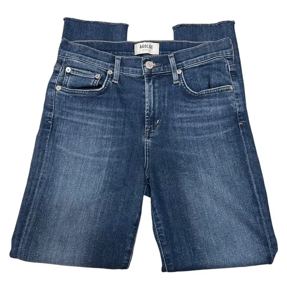 Agolde Sophie High Rise Crop Skinny Stretch Denim Jeans Women’s 26 - Picture 9 of 16